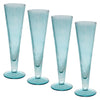 Catalina Footed Champagne Flute Clear: Amber