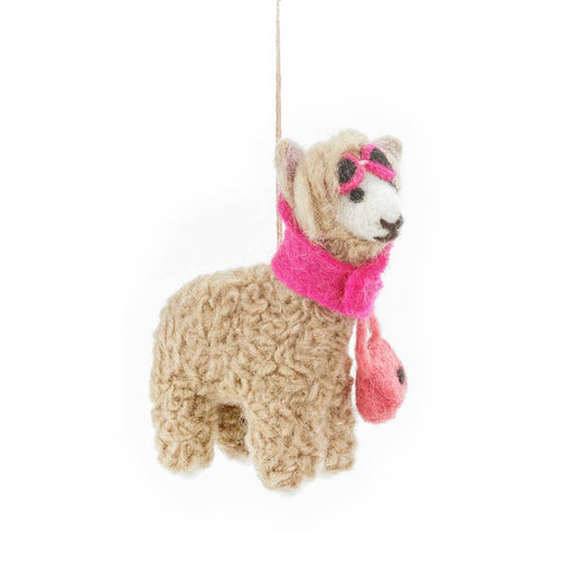 Diva Alpaca Felt Ornament