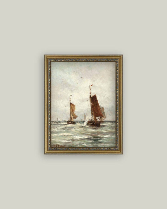 Fishing on the Choppy Sea: 8x10