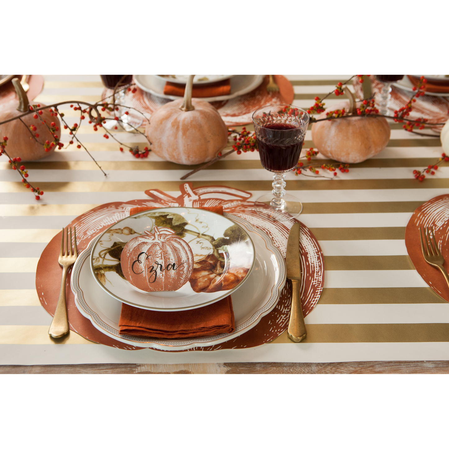 Pumpkin Paper Placemats