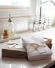 Organic Cotton Chunky Knit Kitchen Towel Set,White