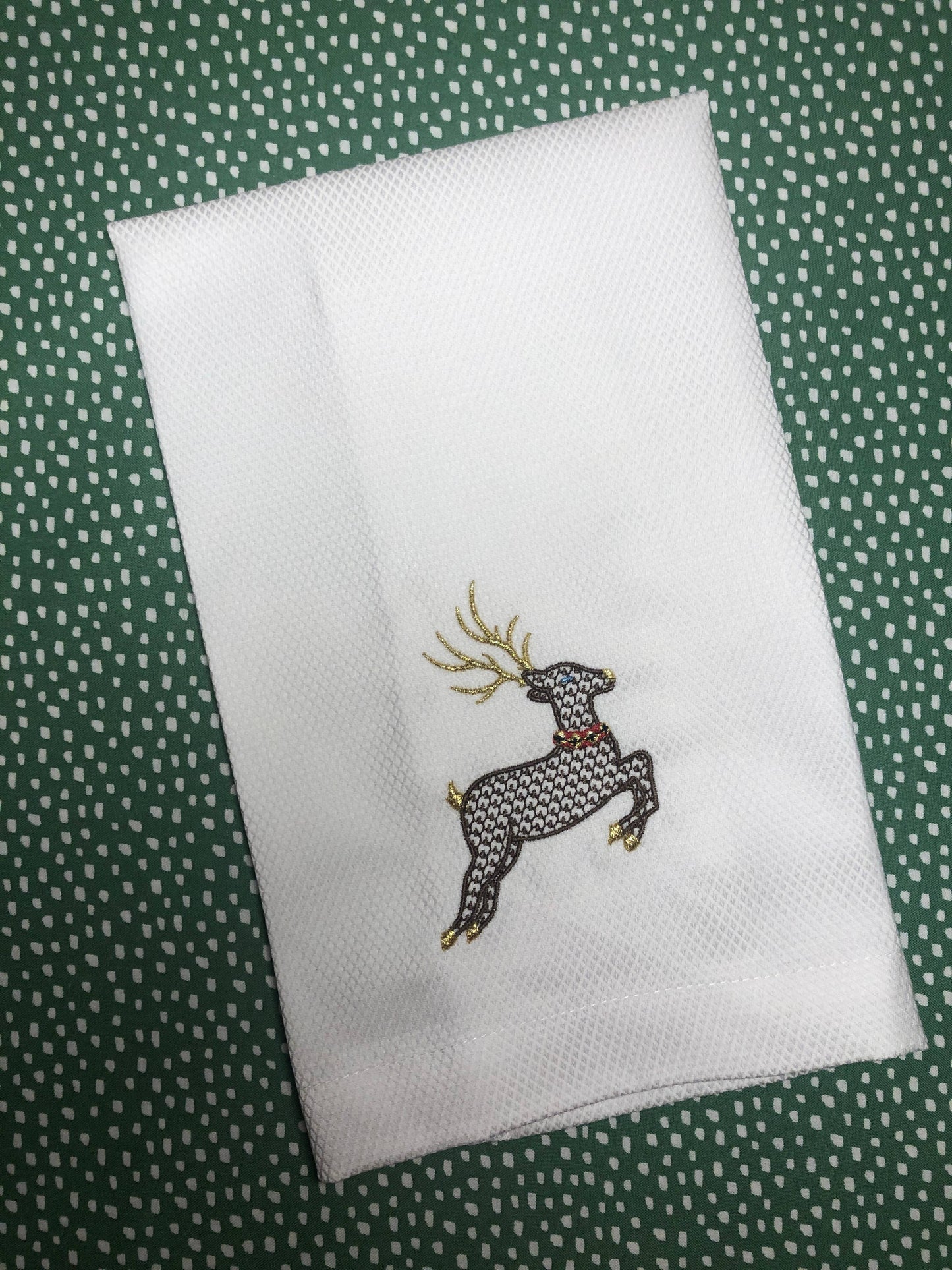 Reindeer Huck Towel