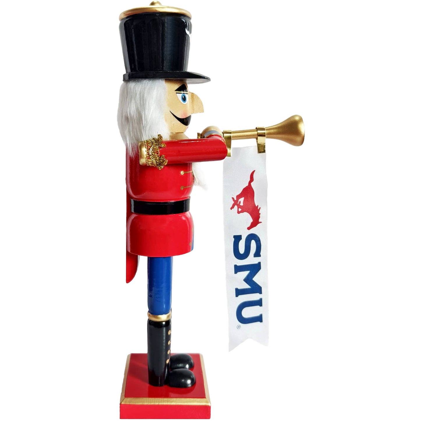 14" SMU Mustangs Bugler Santa
