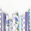 Continuous Roll Gift Wrap | Blue Bow Scallop