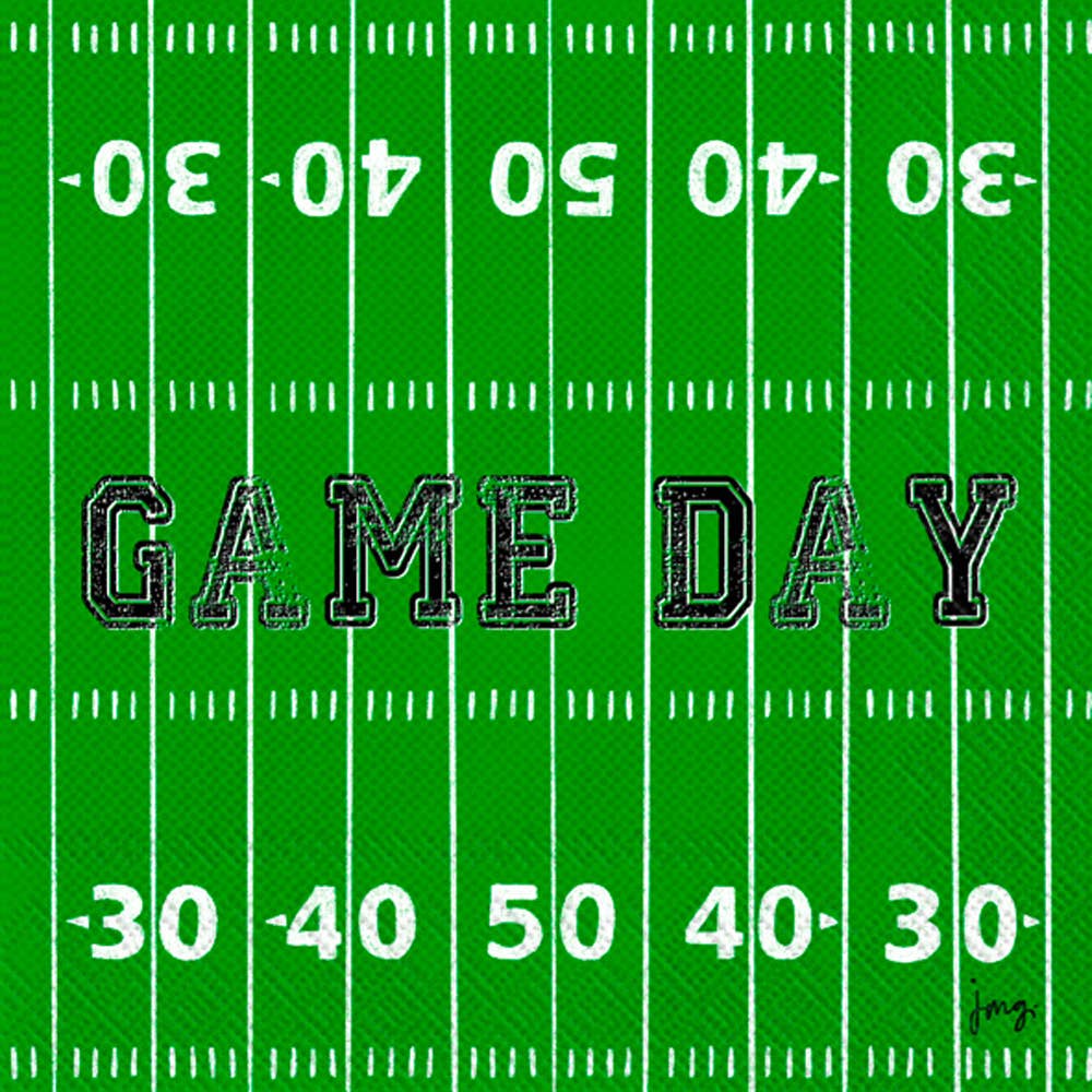 Game Day Field Football -Paper Cocktail Napkins