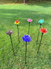 Art Glass Flower Stake Assorted
