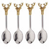 Gilded Deer Spoon, Set of 4