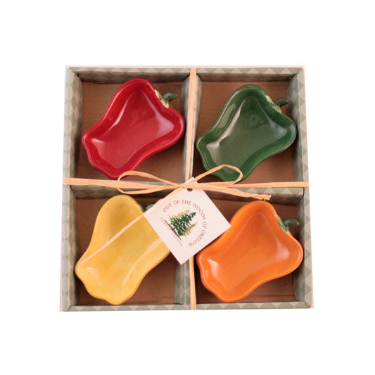 Bell Pepper Shaped Dipping Bowls