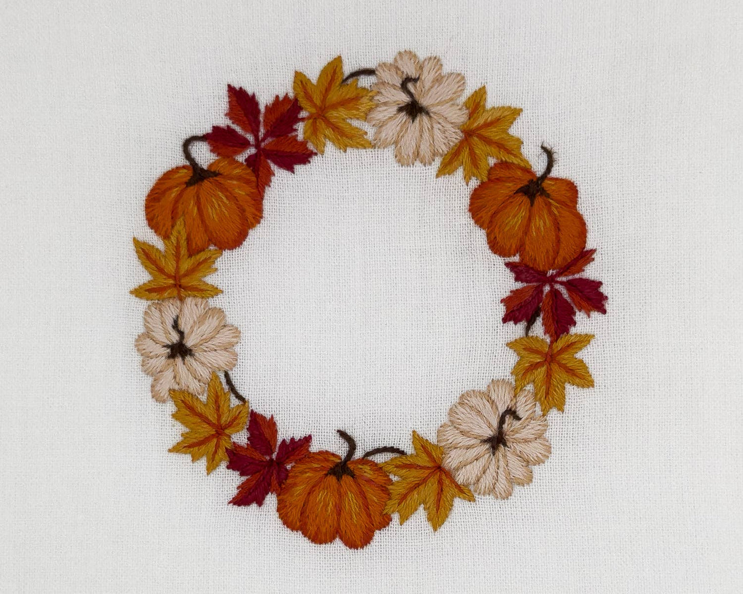 Pumpkin Wreath Towel