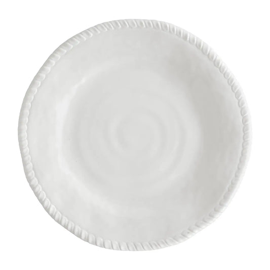 White Rope 11" Melamine Plate, Set of 4