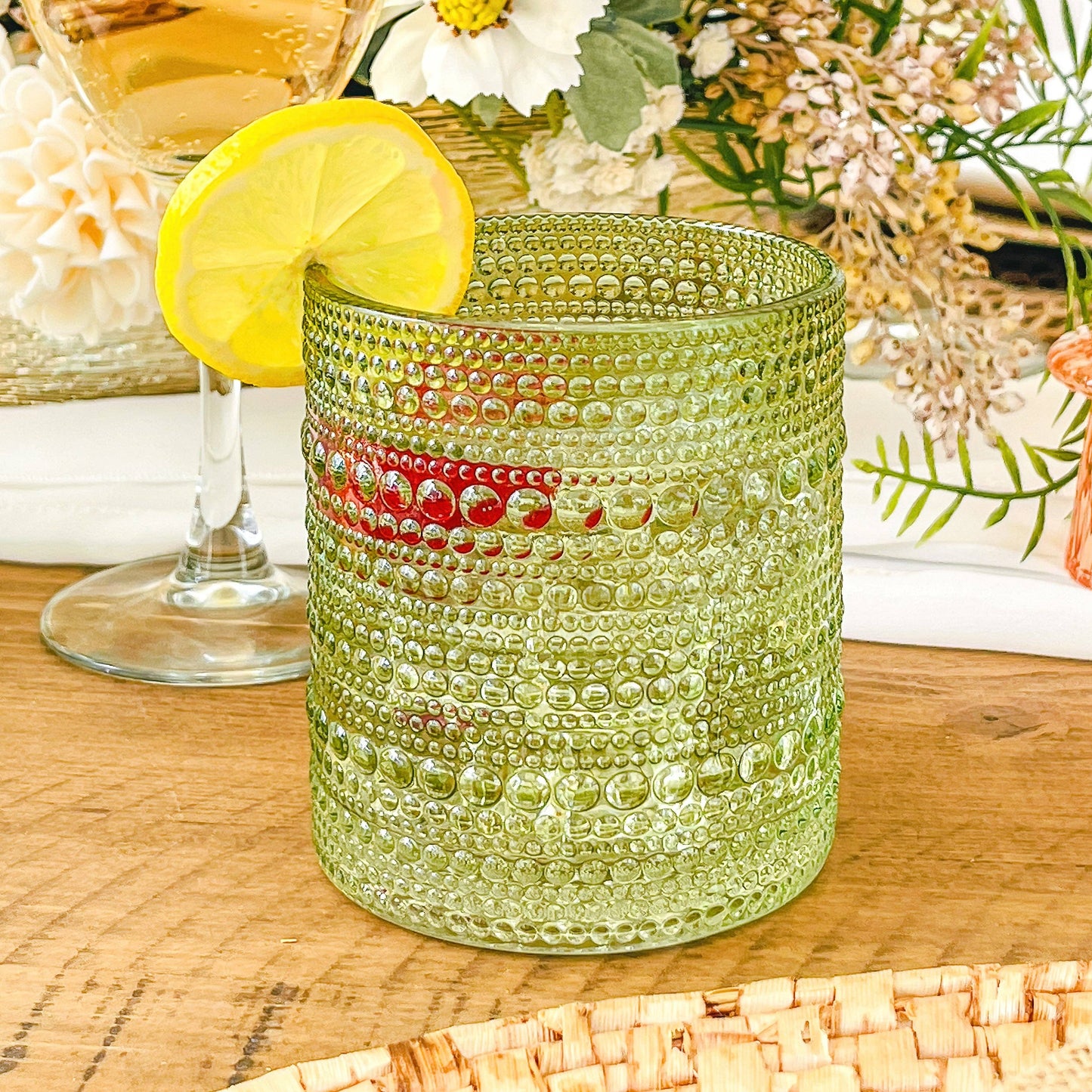Sage Green Old Fashion Glass, Set of 6
