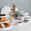 Stoneware Serving Bowl, Blue & White-10"