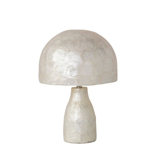 Capiz Shell and Bamboo Table Lamp