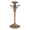 Antique Gold Stag Candle Holder
