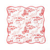 Santa Toile Scalloped Dinner Napkin, S/4