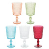 Victoria Aqua Acrylic Goblet, S/6
