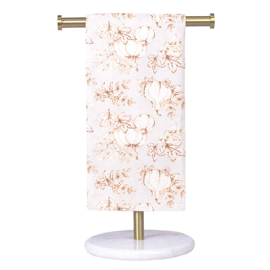 Harvest Toile Hand Towel - 20"x28" - Turtledove