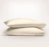 Percale Hemmed Pillowcase Set: Natural / Standard