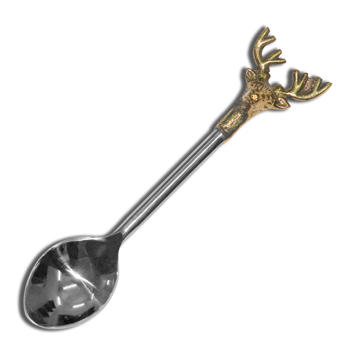 Gilded Deer Spoon, Set of 4