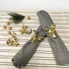 Gold Deer Napkin Rings, Set of 4