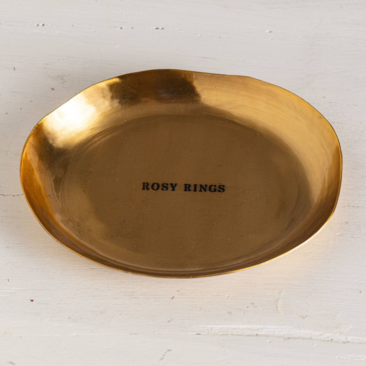 Petite Oval Gold Candle Plate