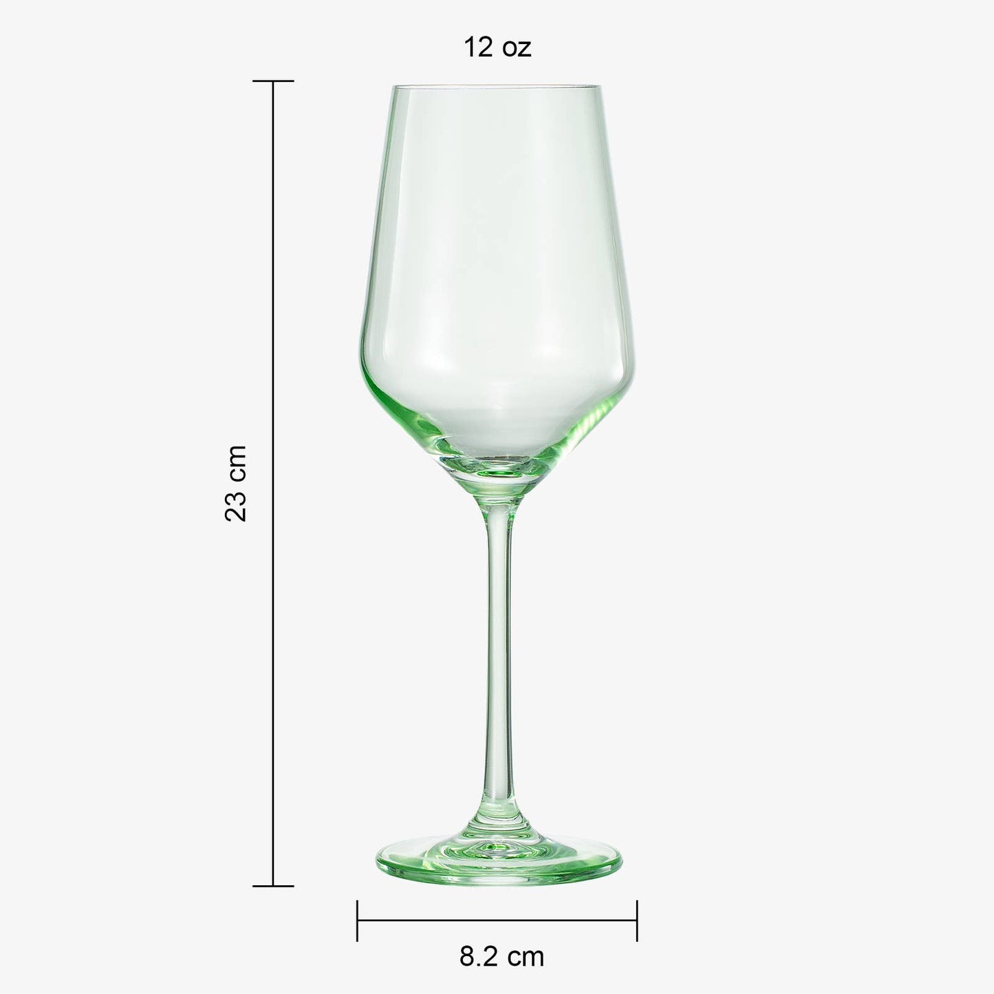 Colored Crystal Wine Glass | Set of 2