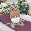 White Pumpkin Place Card Holder (Set of 6)