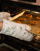 Camellia Neutral Floral Cotton Oven Mitt Set