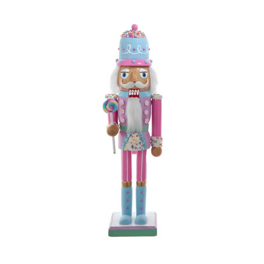 15" Candy Color Blue Boots Nutcracker