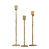 Candle Holder H 12" x Dia 2.25" Old Brass: OLD BRASS / IRON