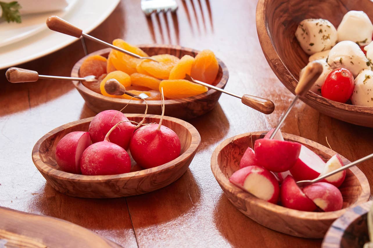 Italian Olivewood Aperitivo Bowls