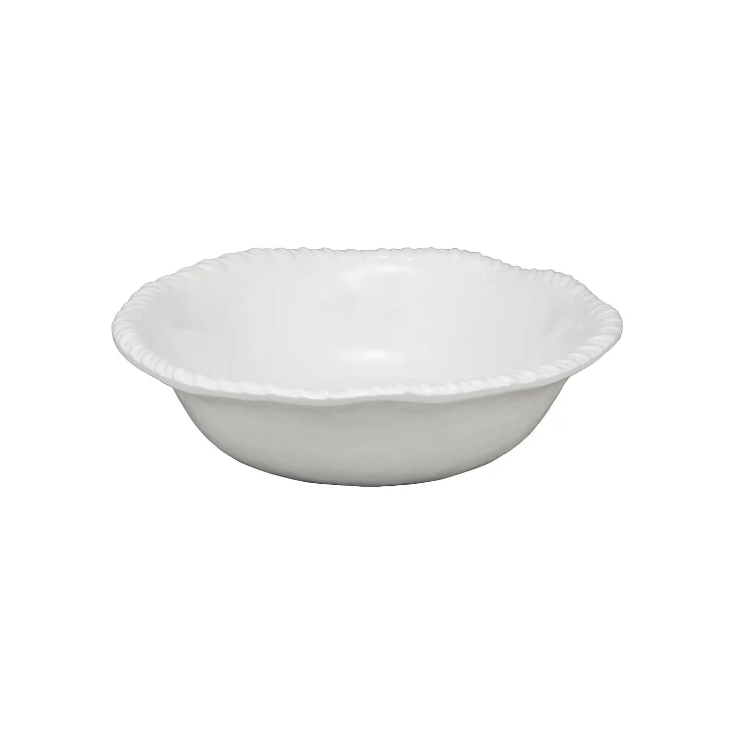 Rope Melamine 8" Bowl, White