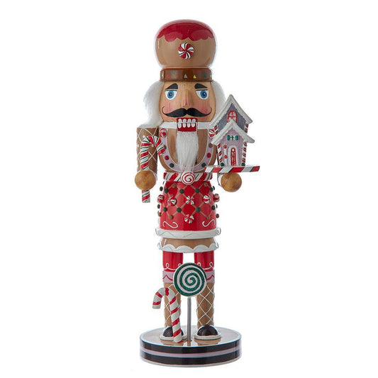 12“ Gingerbread Nutcracker Round Top