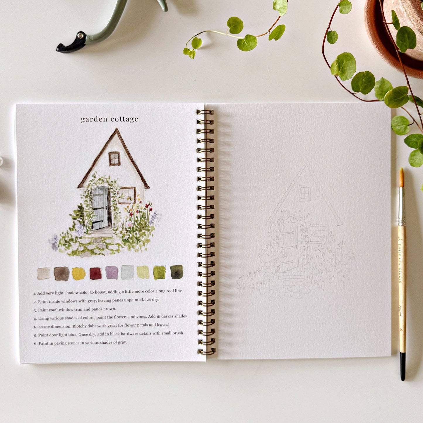 Watercolor Workbook - GARDEN