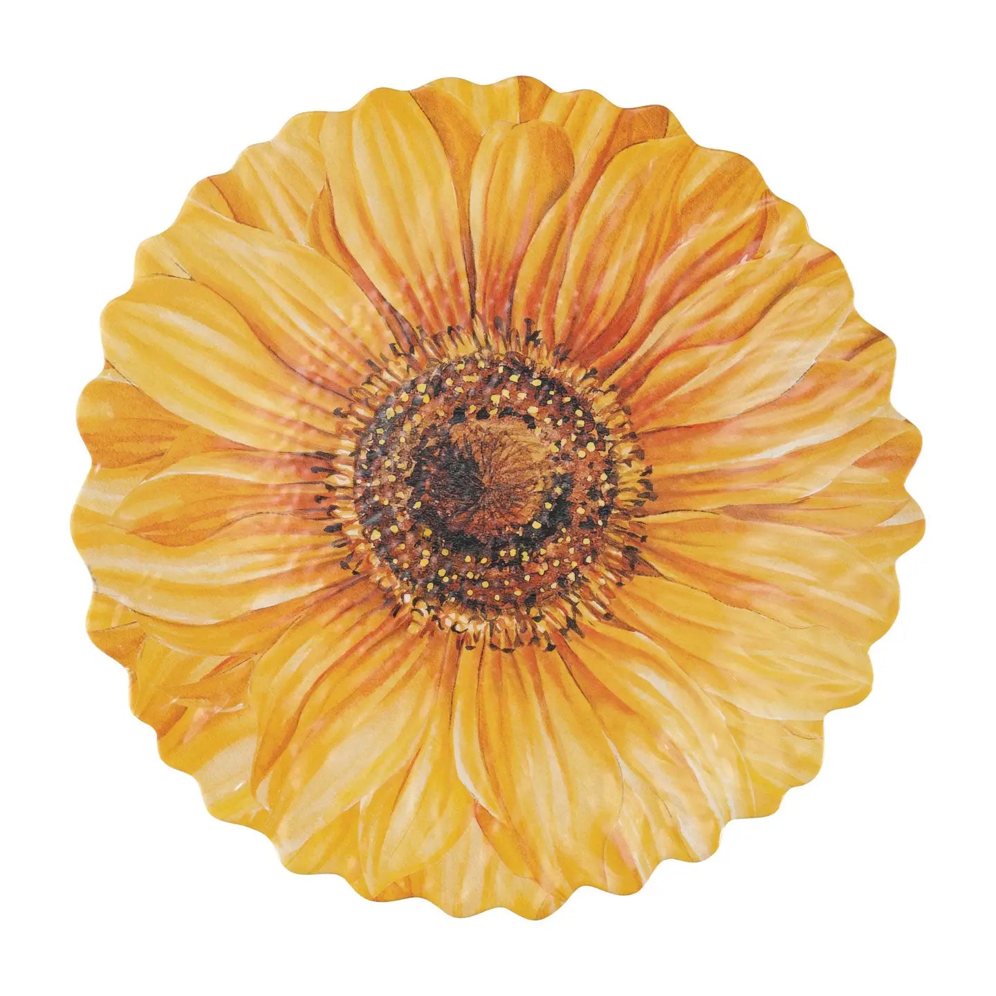 Sunflower 12 Inch Melamine Serving Platter