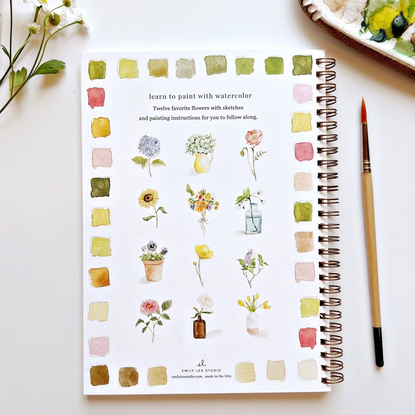 Watercolor Workbook - FLOWERS