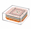 Boxed Acrylic Coaster Set of 4, Bamboo Mahjong