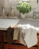 Organic Cotton Chunky Knit Kitchen Towel Set,White