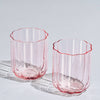 Flower Vintage Stemless Glass S/2