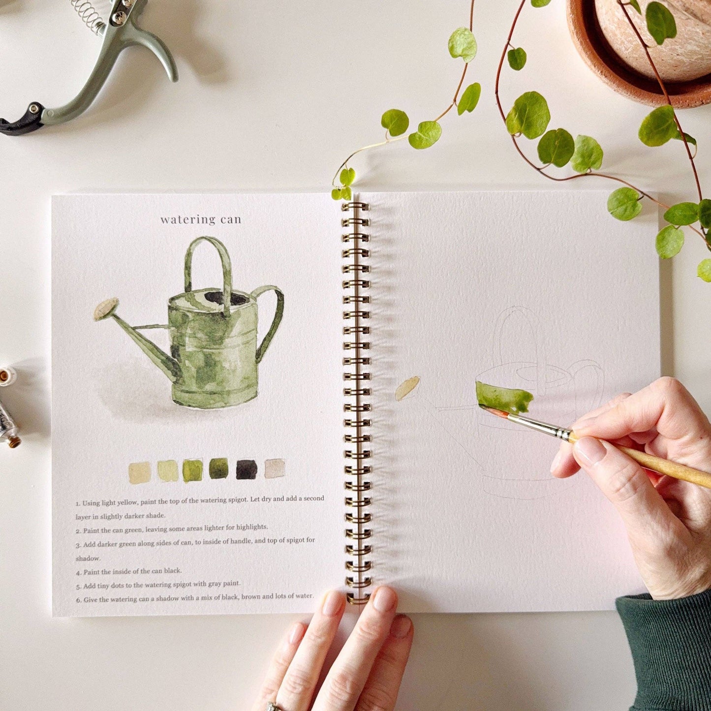Watercolor Workbook - GARDEN