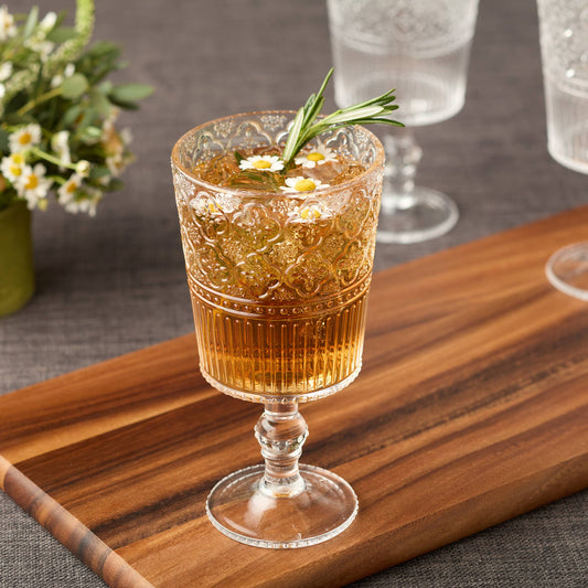 Victoria Clear Acrylic Goblet, S/6