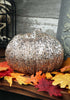 Champagne Glitter & Sequin Pumpkin - 8"