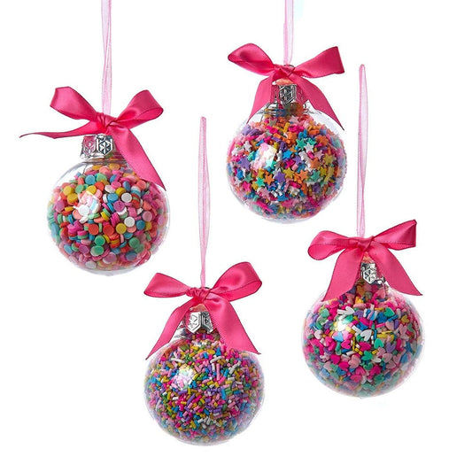 Bubblegum Sprinkle Ball Ornament