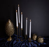Candle Holder H 12" x Dia 2.25" Old Brass: OLD BRASS / IRON