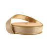 Latte/Gold | 1" Reversible Velvet Wired Ribbon | 10 Yard Roll