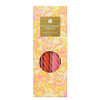 Orange & Pink Spiral Candles S/4