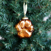Orange Paw Ornament