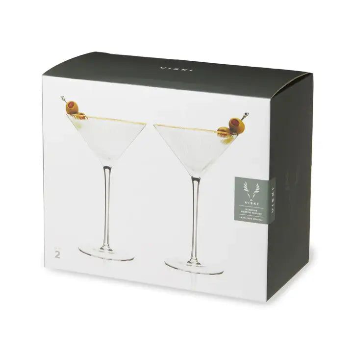 Deco Meridian Gold-Rimmed Glasses, Set of 2