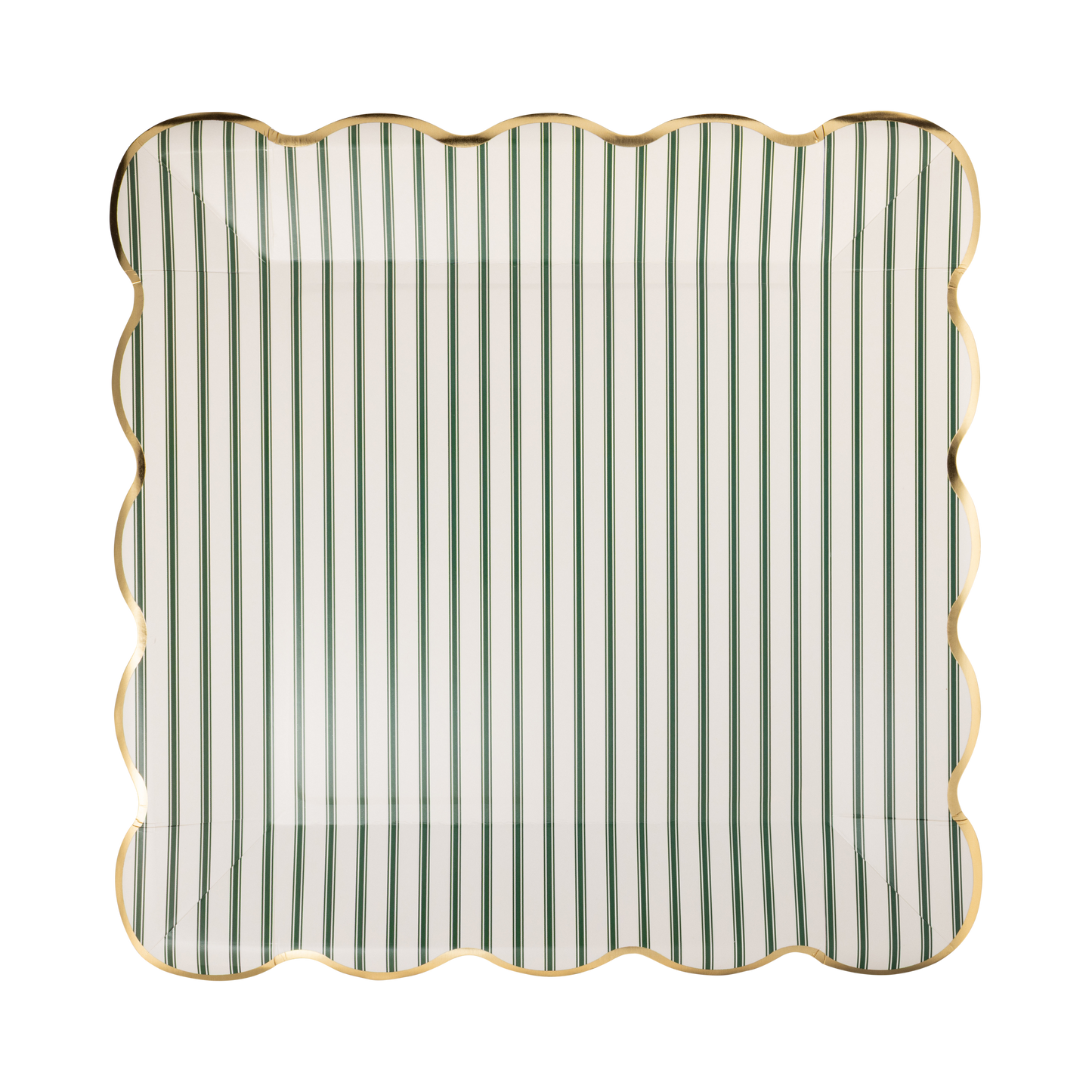 10" Ticking Stripe Plate - QTY 8