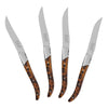 Tortoise Shell 4-Piece Laguiole Steak Knife Set